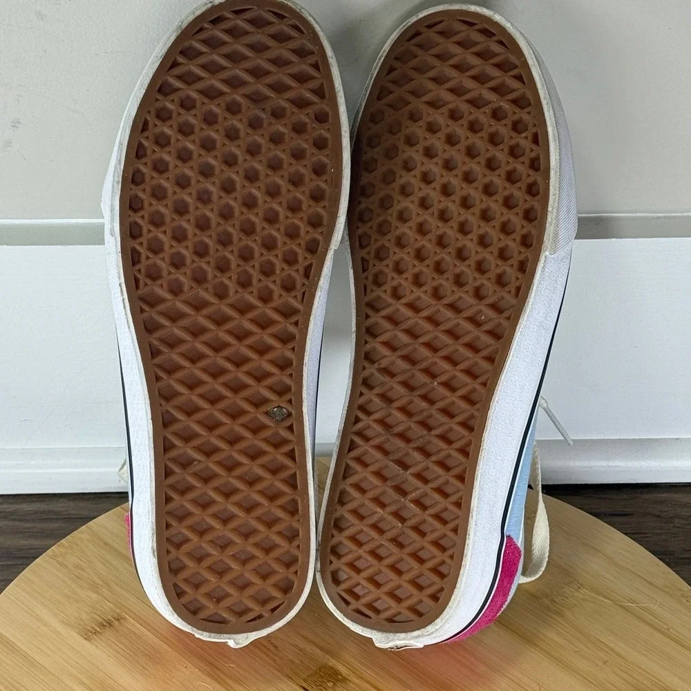 Vans Old Skool Sneakers Womens 9 Multi Color Colorblock Low Top Skatercore Vibe